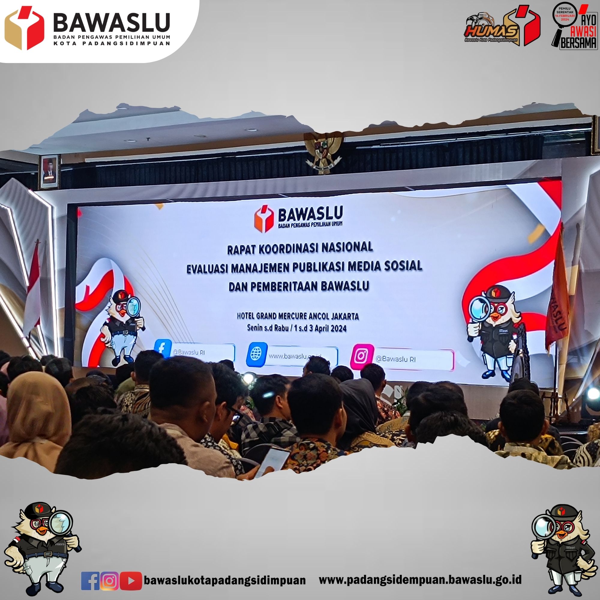 Rapat evaluasi manajemen pemberitaan