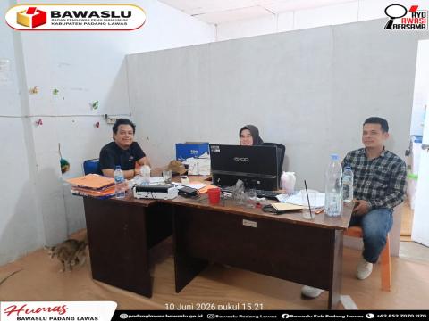 Koordinasi PDPB Tri Wulan II tahun 2026 bersama KPU Padang Lawas