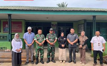 Foto bersama Perwira Penghubung/Pabung 0212/TS Wilayah Kabupaten Padang Lawas